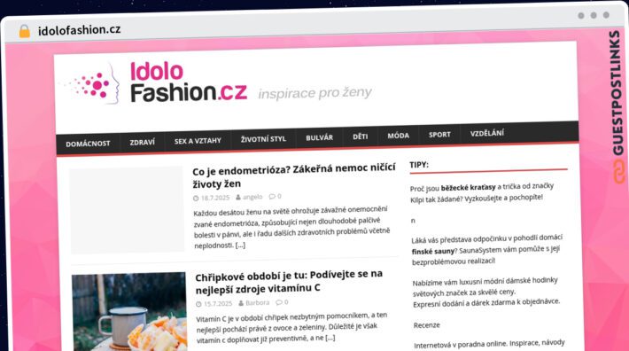 Publish Guest Post on idolofashion.cz