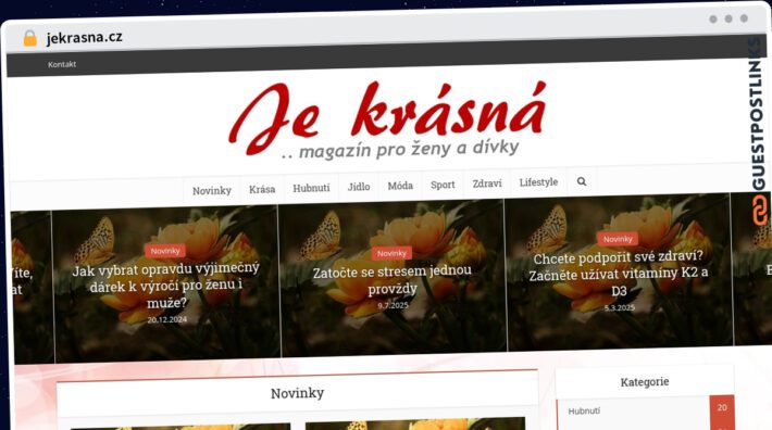 Publish Guest Post on jekrasna.cz