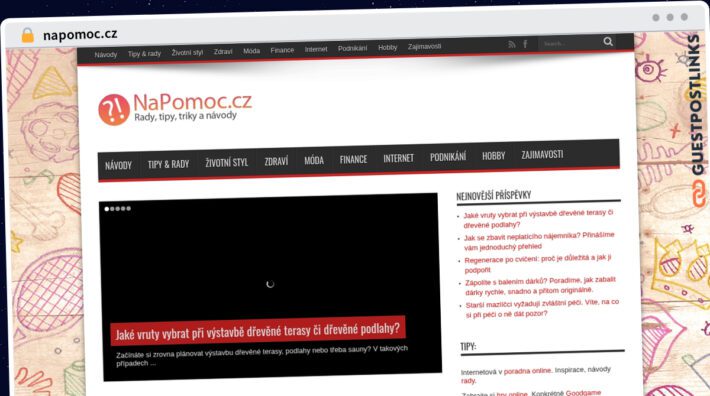 Publish Guest Post on napomoc.cz