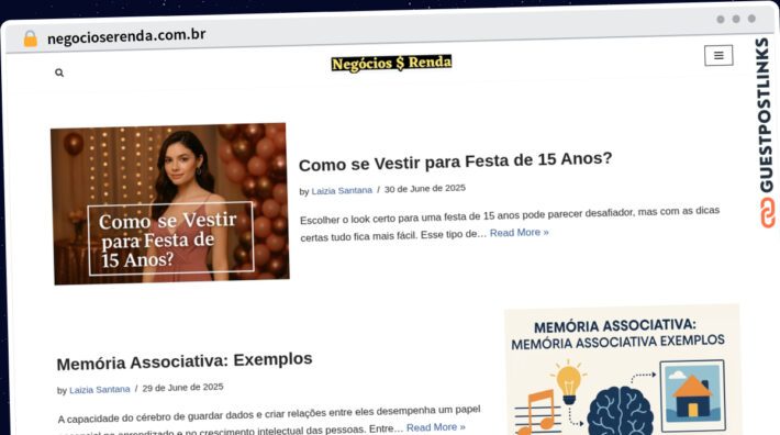 Publish Guest Post on negocioserenda.com.br