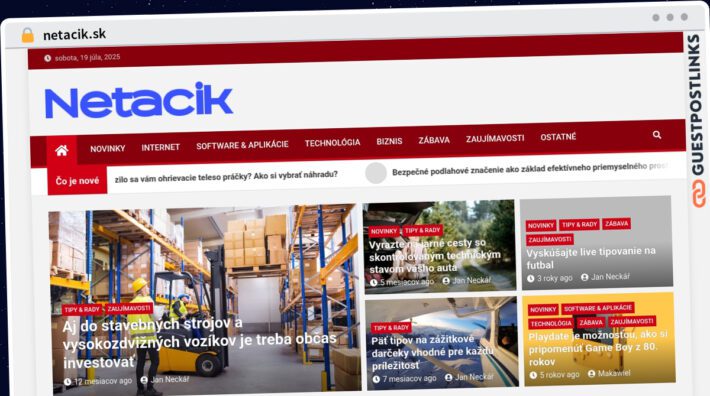 Publish Guest Post on netacik.sk