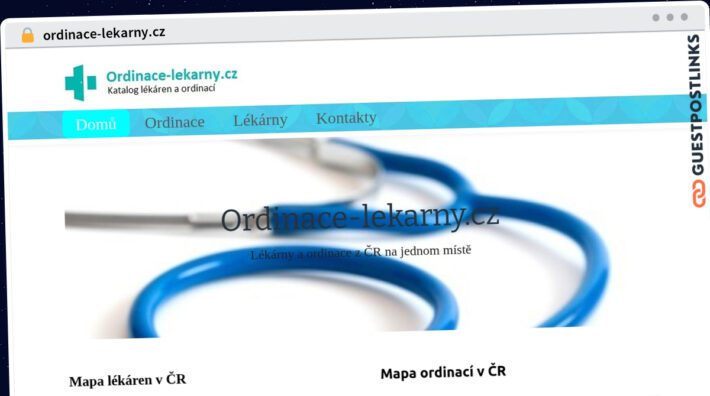 Publish Guest Post on ordinace-lekarny.cz