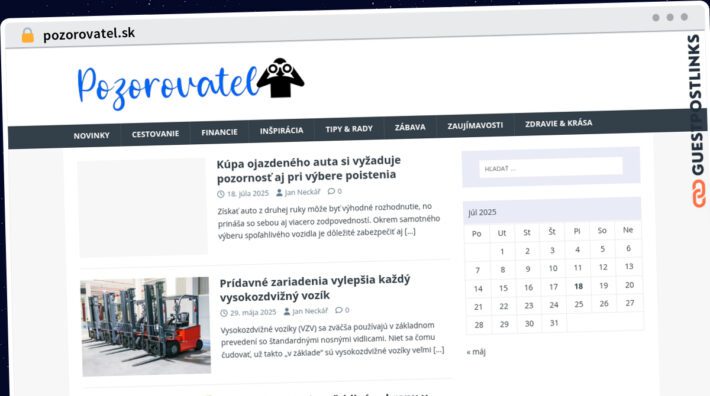 Publish Guest Post on pozorovatel.sk