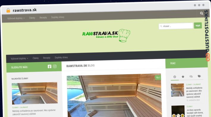 Publish Guest Post on rawstrava.sk