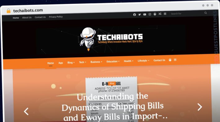 Publish Guest Post on techaibots.com