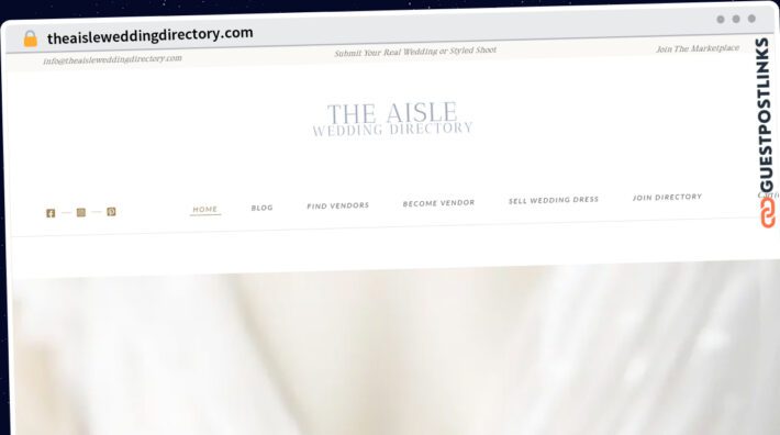 Publish Guest Post on theaisleweddingdirectory.com