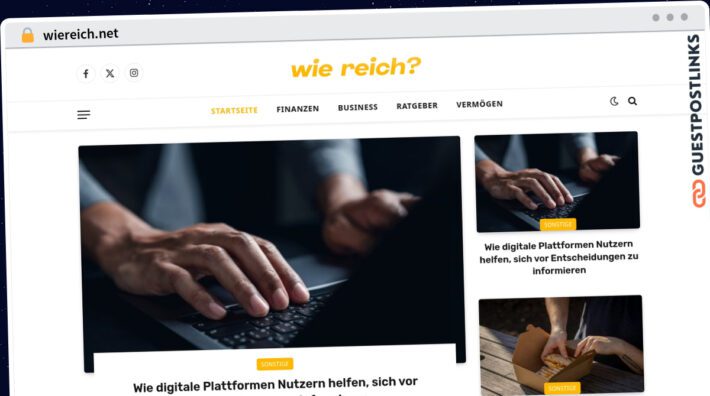 Publish Guest Post on wiereich.net
